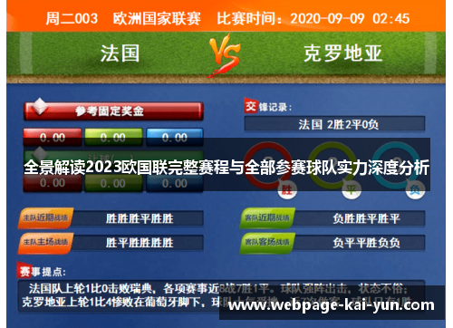 全景解读2023欧国联完整赛程与全部参赛球队实力深度分析 全景解读2023欧国联完整赛程与全部参赛球队实力深度分析